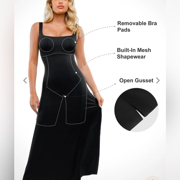 POPILUSH Shapewear Sleeveless A-Line Maxi - NWT - Picture 2 of 8